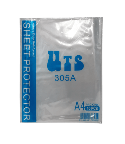 UTS-305A-A4-SHEET-PROTECTOR-11-HOLES-CLEAR-10-SHEETS