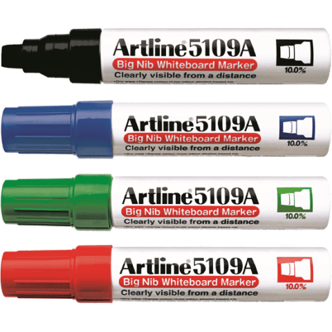 Artline 5109A Whiteboard Marker BIG NIB 4 Colours | Shopee Malaysia