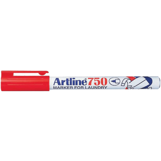 ARTLINE 750 EK-750 MARKER FOR LAUNDRY RED