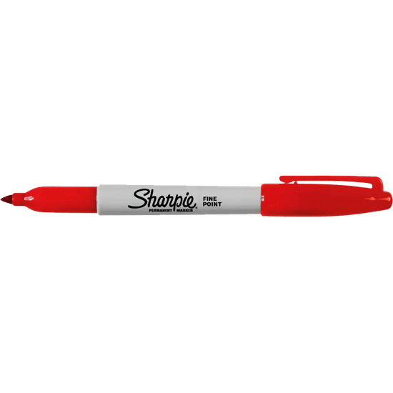 SHARPIE CLASSIC (F) PERMANENT MARKER PEN RED