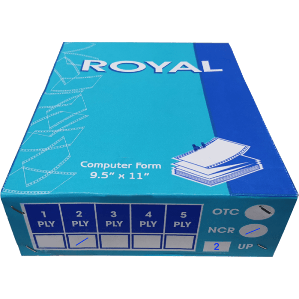 ROYAL A4 2 PLY 2 UPS NCR BLANK COMPUTER FORM (500 FANS) (55GSM)