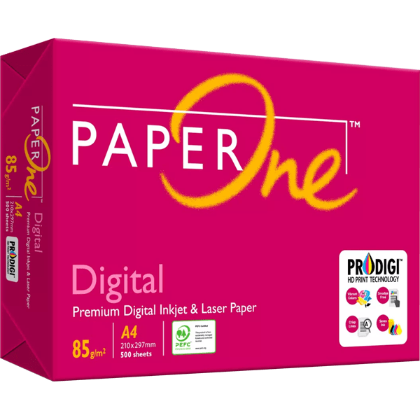 PAPERONE A4 85GSM DIGITAL PAPER WHITE (210MM X 297MM) (500 SHEETS)
