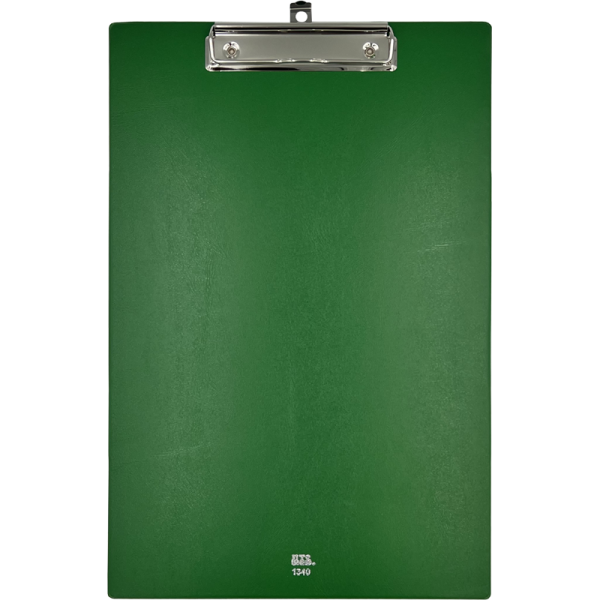 UTS 1340 F4 PVC WIRE CLIP BOARD FILE GREEN