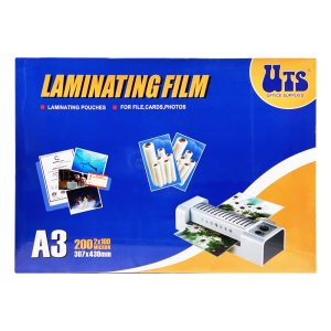 UTS A3 307MM X 430MM LAMINATING FILM 100 MICRONS (100 PCS)